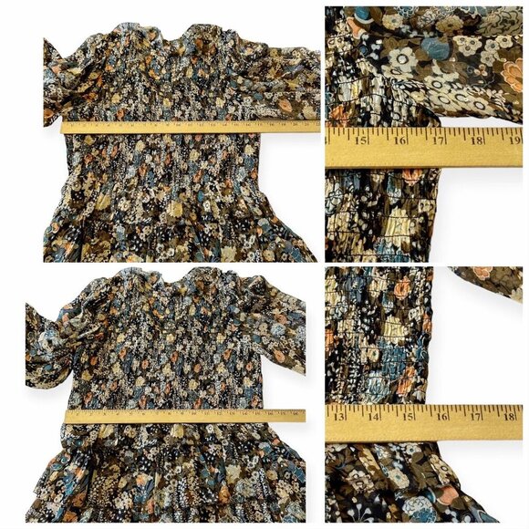 ULLA JOHNSON  Silk Tamara Dress In Night garden, Size 12, New with tag - Picture 16 of 16